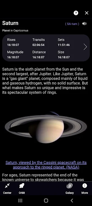 SkySafari Screenshot 2