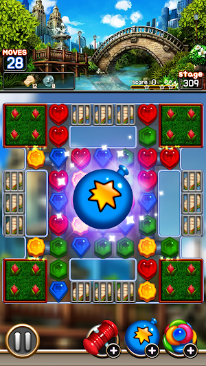 Jewel Royal Garden: Match 3 gem blast puzzle Screenshot 2