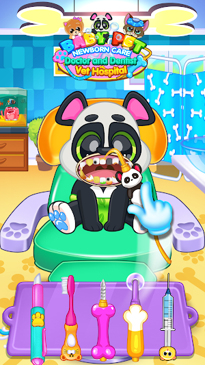Baby Pet Doctor Dentist Salon Screenshot 2