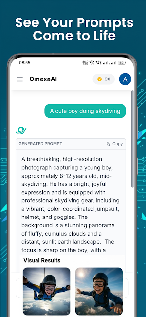OmexaAI: AI Prompt Generator Screenshot 3