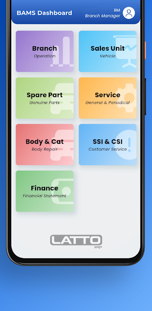 BAMS Dashboard Screenshot 1