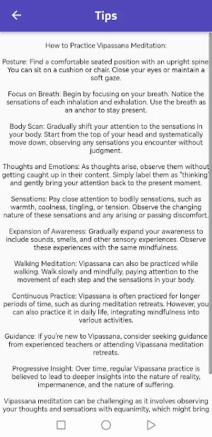 Vipassana Meditation Screenshot 0