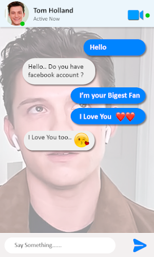 Tom Holland Video Call & Chat Screenshot 3