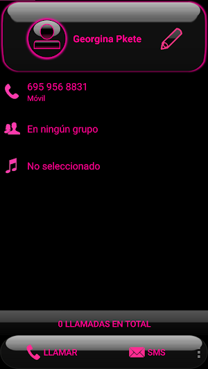 THEME GLOW PINK EXDIALER Screenshot 3