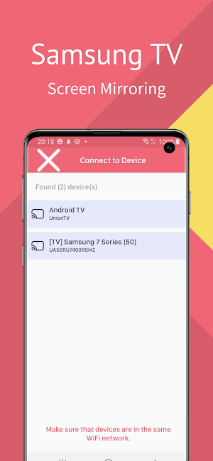 Samsung TV Screen Mirroring Screenshot 2