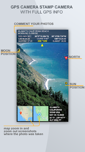 GPS Stamp Camera: GPS Info Screenshot 1