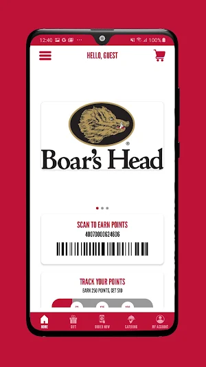 Boar's Head Cafe Ordering Screenshot 1
