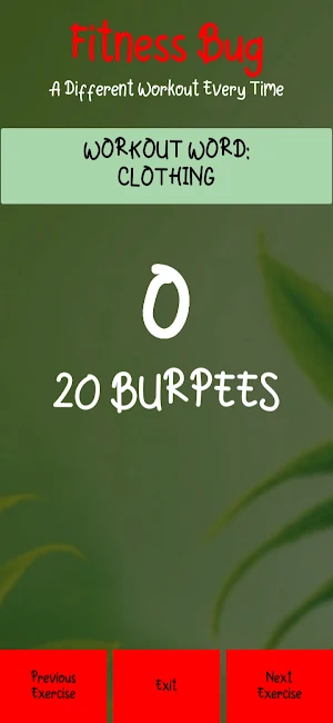 Lose Weight: FITNESS BUG. Free Screenshot 2