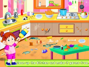 Kids Cleaning Games - My House Cleanup Screenshot 0