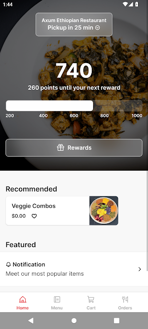 Axum Ethiopian Restaurant Screenshot 0