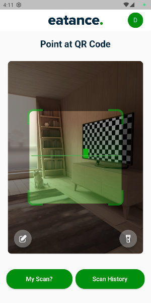 Eatance Scanner Screenshot 2