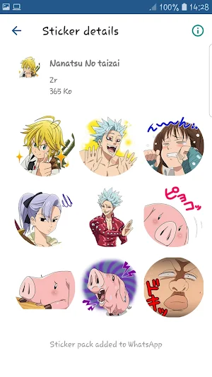 Anime Stickers WASticker Screenshot 2