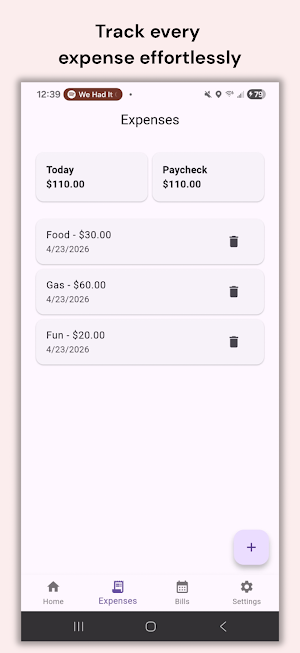 Till Payday - Budget Tracker Screenshot 2