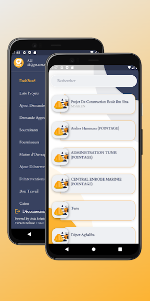 axiaBat Entreprise Mobile Screenshot 1