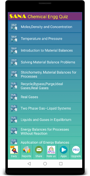 Chemical Engg Quiz Screenshot 0