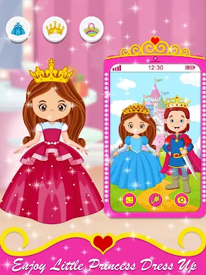 Baby Princess Phone - Princess Baby Phone Games Screenshot 2