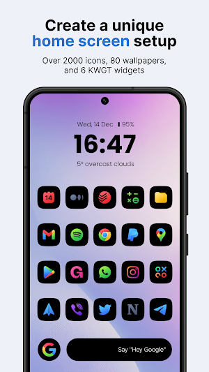 Ares Black: Black Icon Pack Screenshot 0