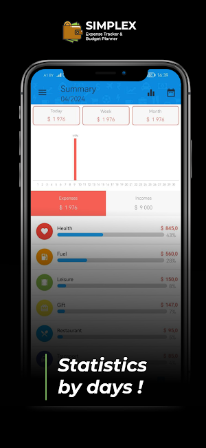 Simple Expenses Tracker App Screenshot 2