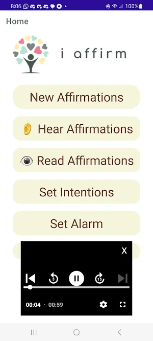 iAffirm Daily Screenshot 1