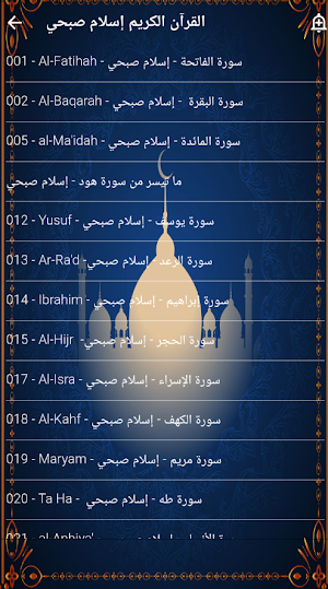 اعذب تلاوات اسلام صبحي بدون نت Screenshot 2