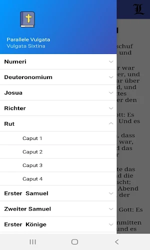 Parallele deutsch / lateinische Vulgata Screenshot 2