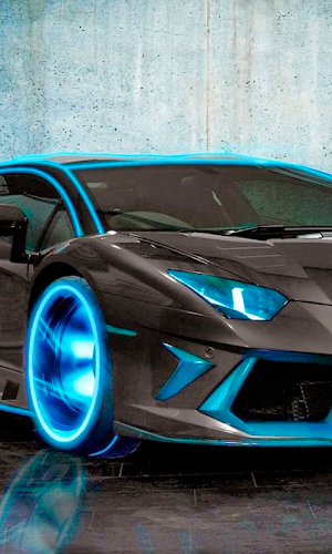 Neon Cars Live Wallpaper HD: backgrounds & themes Screenshot 1