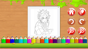 Demon Slayer Coloring Book Screenshot 2