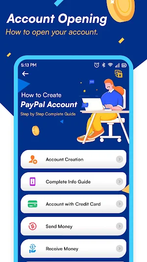 How to Create PayPal Account Screenshot 1