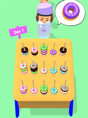 Donuts Sort Puzzle Screenshot 2