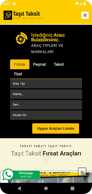 Taşıt Taksit Screenshot 1