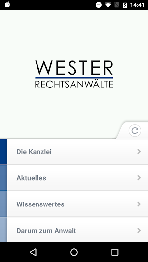 Wester Rechtsanwälte Screenshot 0