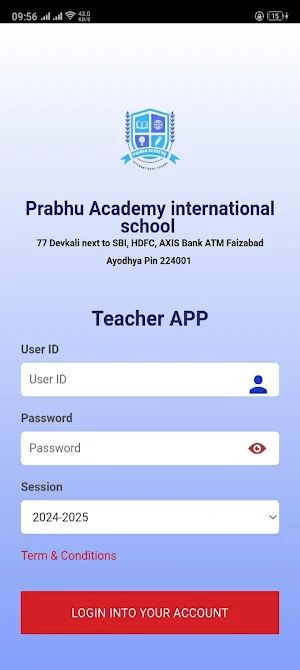 PRABHU ACADEMY TEACHER APP Screenshot 1