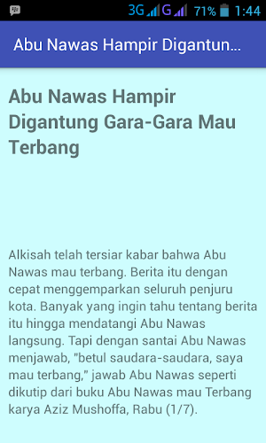 Kisah Lucu Humor Abu Nawas Screenshot 3