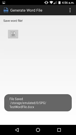 Generate Word File Screenshot 2