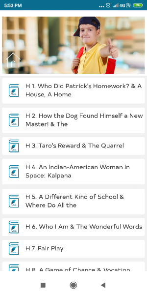 NCERT Solutions for Class 6 English Honeysuckle Screenshot 1