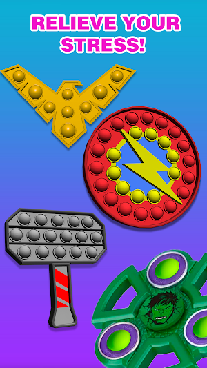 Pop it superhero fighter 3D Screenshot 0