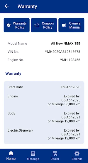 My Yamaha Motor Screenshot 1