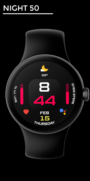 Night 50 - watch face Screenshot 0