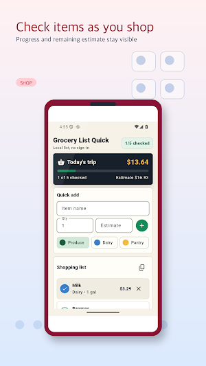 Grocery List Quick Screenshot 2
