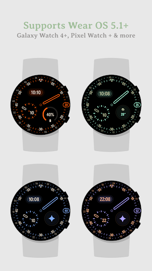 Pixel 4's Rush Hour Watch Face Screenshot 1
