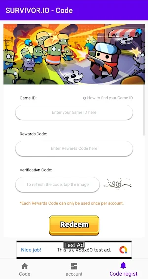 Survivor.io Redeem CODE Screenshot 2