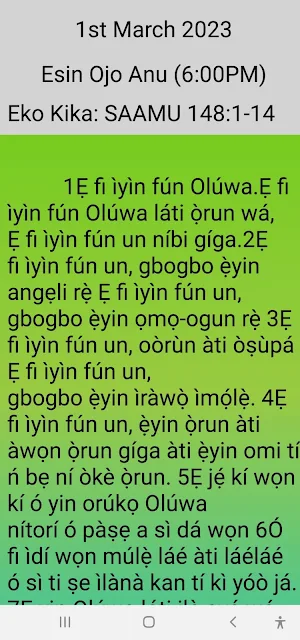 CCC 2023 Bible Lesson Yoruba Screenshot 3