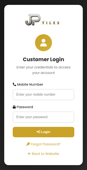 JP Tiles CRM Screenshot 0