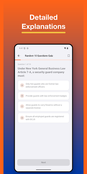 NY Security Guard Exam 2026 Screenshot 1