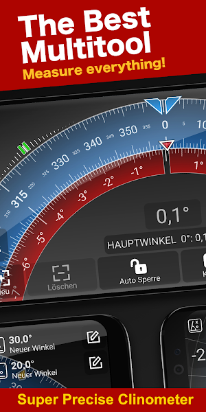 Bubble Level, Spirit Level, Clinometer, Protractor Screenshot 0