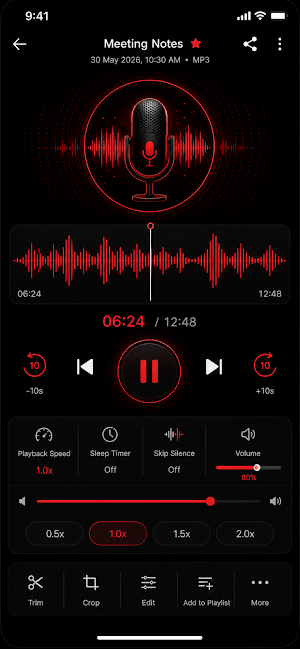 Easy Voice Recorder Screenshot 1