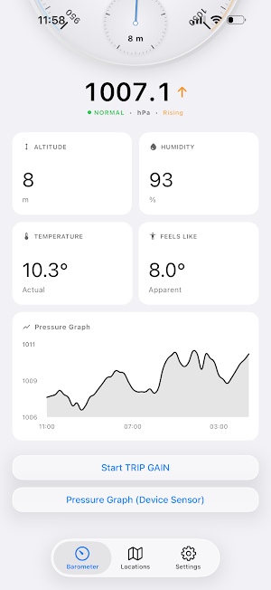 Barometer & Altimeter Pro Screenshot 2