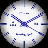 Electric Blue Watch Face