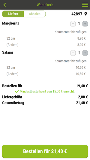 Piamo Pizza and more Screenshot 2