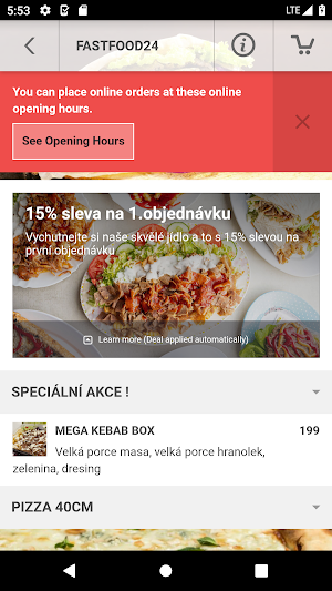 FastFood24 Chomutov Screenshot 2